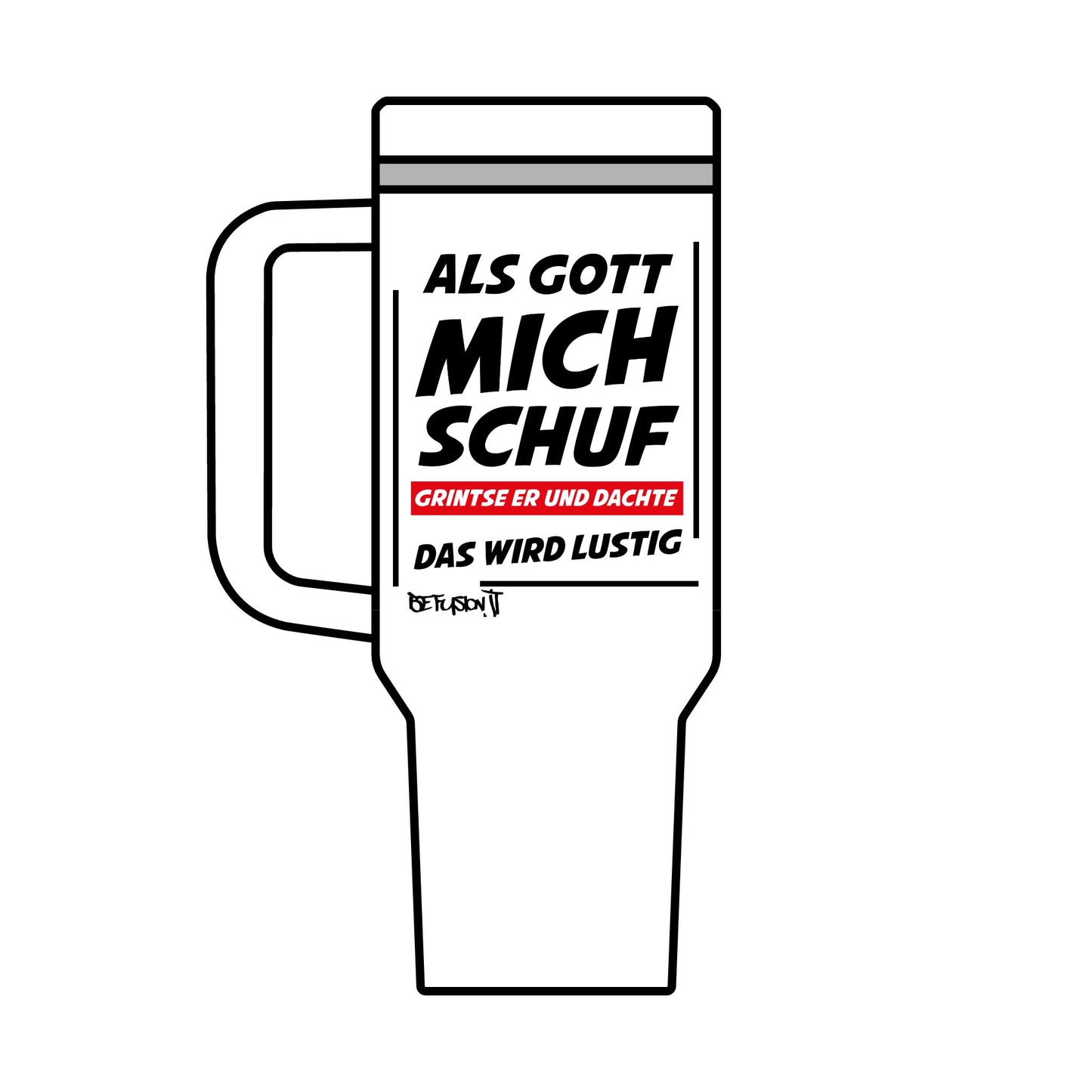 Lustige Maxi-Tasse, 40 oz Reisebecher, humorvolles Geschenk für Kaffeeliebhaber, einzigartiger täglicher Gebrauch, perfekt für Geburtstage und Feiertage