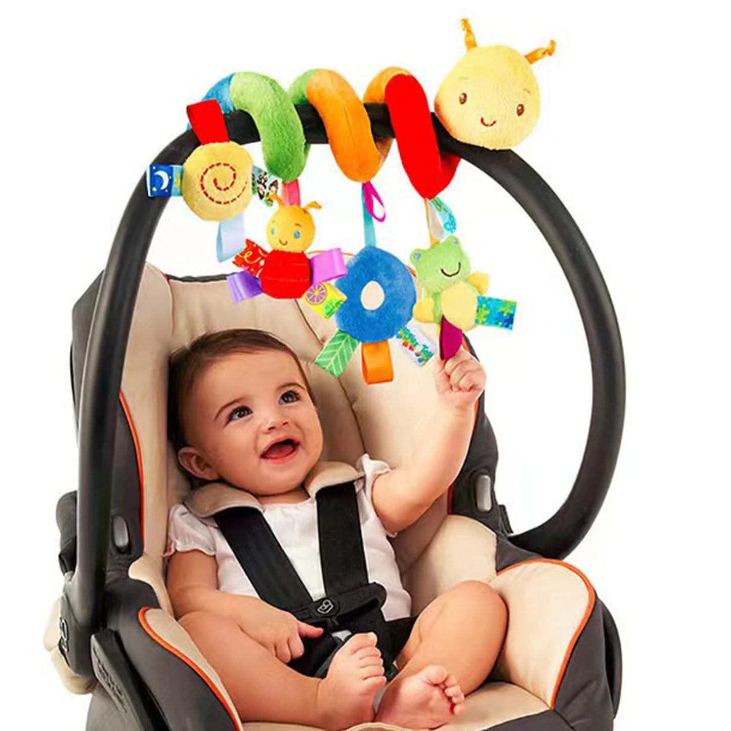 Kinderwagen, Hängeglocke, Plüsch, Baby-Farbetikett, Bettverpackung, Cartoon-Multifunktionsbettverpackung