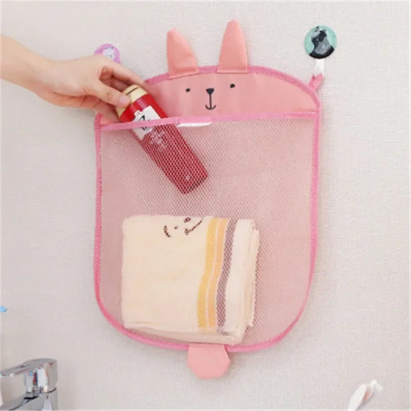 Baby-Badezimmer-Netztasche für Badespielzeug, Tasche, Kinderkorb für Spielzeug, Netz, Cartoon-Tierformen, wasserdichtes Tuch, Sandspielzeug, Strandaufbewahrung