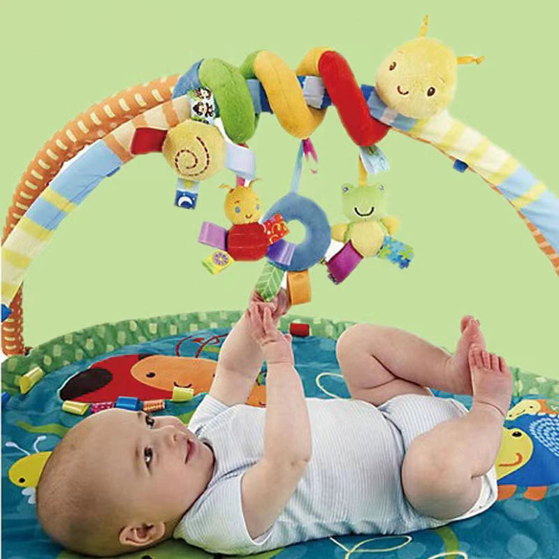 Kinderwagen, Hängeglocke, Plüsch, Baby-Farbetikett, Bettverpackung, Cartoon-Multifunktionsbettverpackung