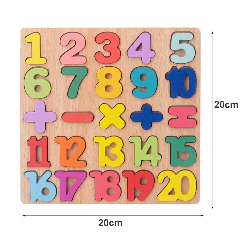 Montessori Babyspielzeug 3D-Holzpuzzles Kinderhandkratzbrettpuzzle Kinder Frühes Lernen Bildung Obst Kognitives Spielzeug