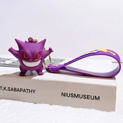Pokemon Schlüsselanhänger Pikachu Anime Actionfigur Spielzeug Kawaii Cartoon Mode Charmander Psyduck Puppe Schlüsselanhänger Auto Tasche Anhänger Kindergeschenk