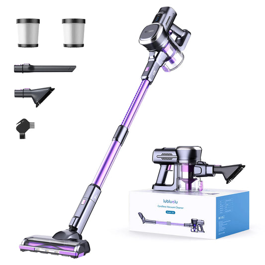 202 Kabelloser Stabstaubsauger, leicht, 6-in-1, 27 Kpa, leistungsstark, ohne Kabel, für Teppich, Boden, Tierhaare