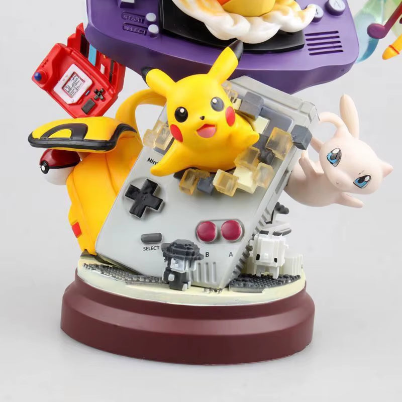 20Cm Pokemon Pikachu Anime Figure Pikachu Game Machine Model Gameboy Pika Mew Charizard Doll PVC Statue Ornament Decora Toy Gift