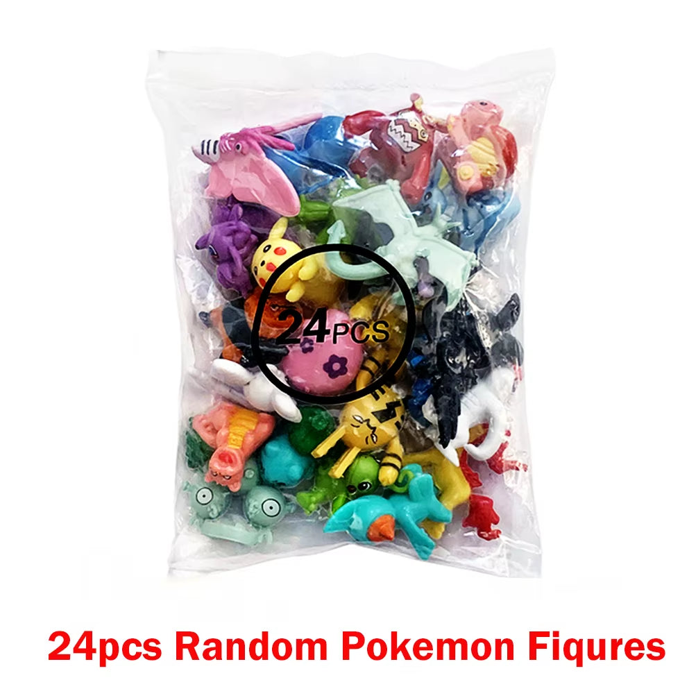 Pokemon Weihnachten Adventskalender Box 24Pcs Kawaii Pikachu Anime Figuren Kinder Spielzeug für Jungen Mädchen Weihnachtsgeschenke