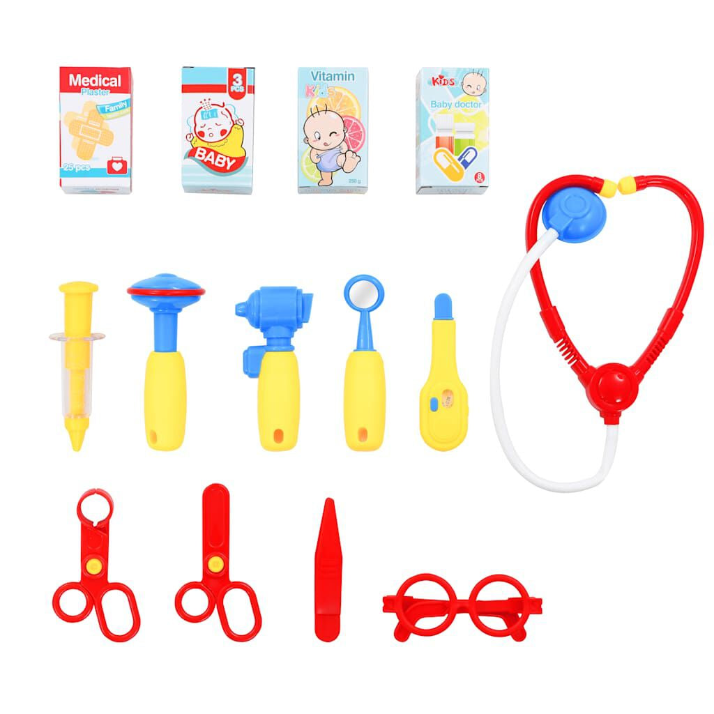 15-Tlg. Kinder-Doktorspiel-Set 38 X 30 X 67,5 Cm