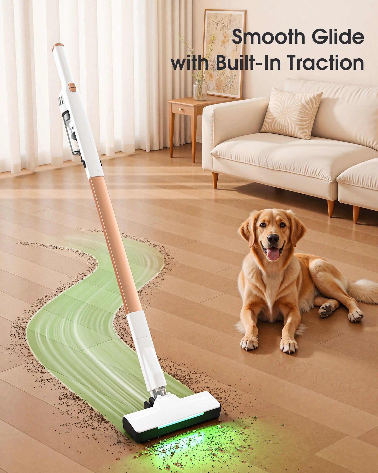 P1 Wireless Vacuum Cleaner Lightweight Floor Washer Edge Cleaning Smart Home（Type C Charging Line, without Charger)