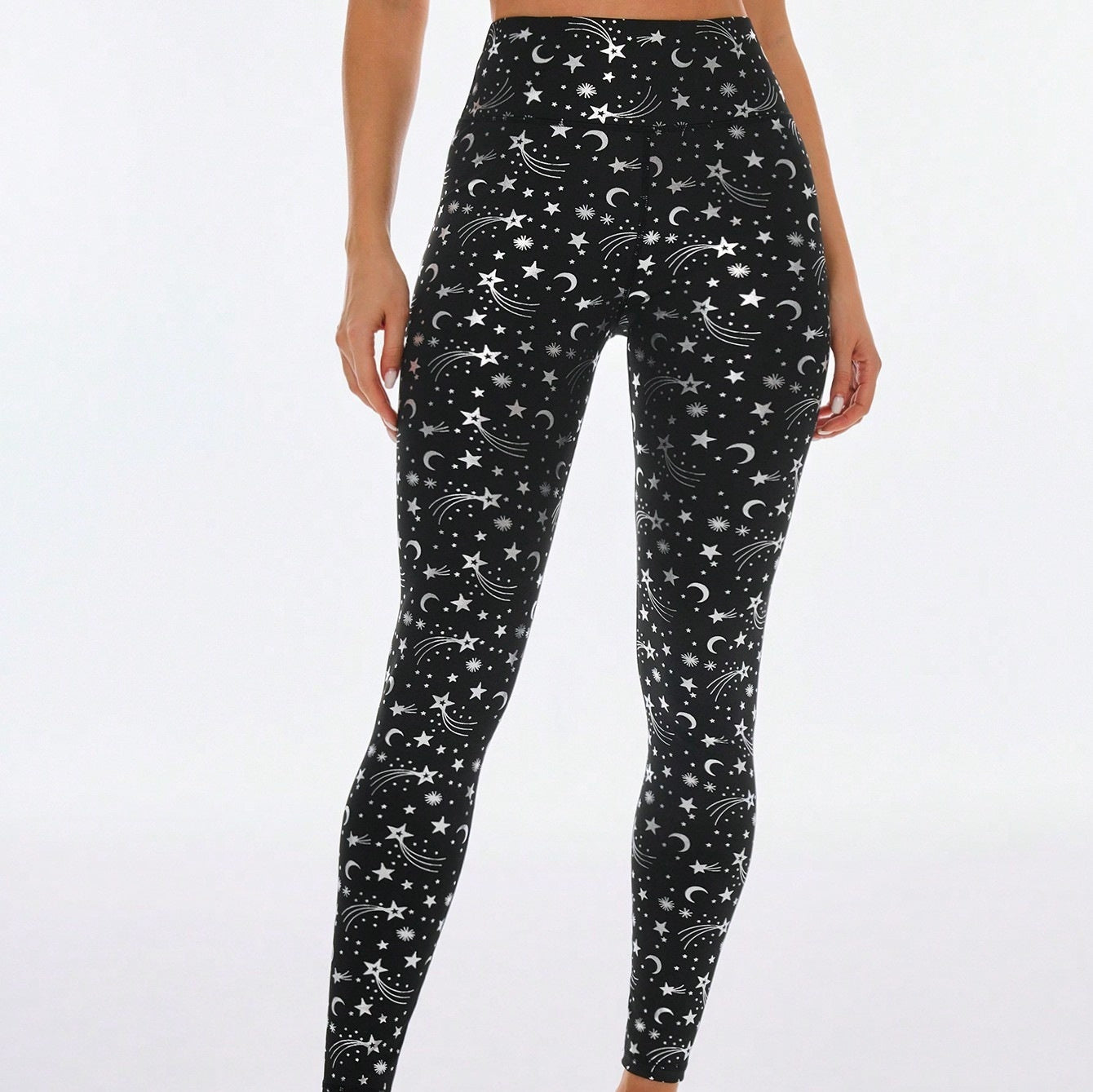 Bronzing Yoga Hosen Damen Hochtailliertes Beinlänge mit Hüftaufbau Sonnenschutz Kompression Passform Tummy Control für Sommer Herbst Winter und Frühling