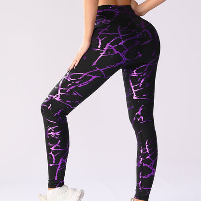 Bronzing Yoga Hosen Damen Hochtailliertes Beinlänge mit Hüftaufbau Sonnenschutz Kompression Passform Tummy Control für Sommer Herbst Winter und Frühling