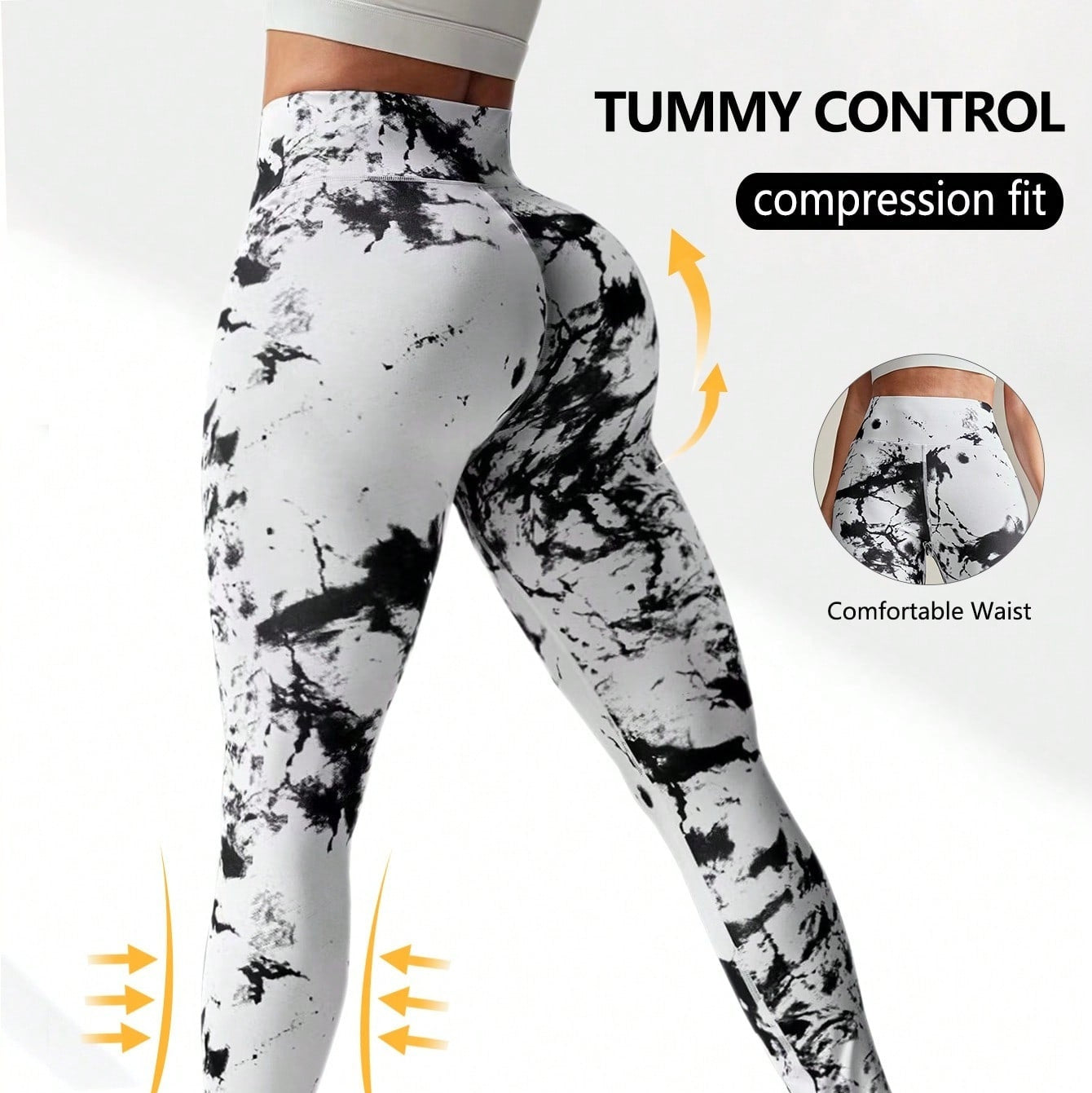 Bronzing Yoga Hosen Damen Hochtailliertes Beinlänge mit Hüftaufbau Sonnenschutz Kompression Passform Tummy Control für Sommer Herbst Winter und Frühling