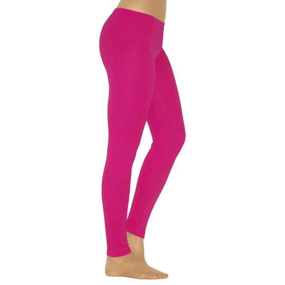 Sport Leggings Women Solid Color Stretchy High Waist Slim Tights Leggings Pencil Pants Trousers