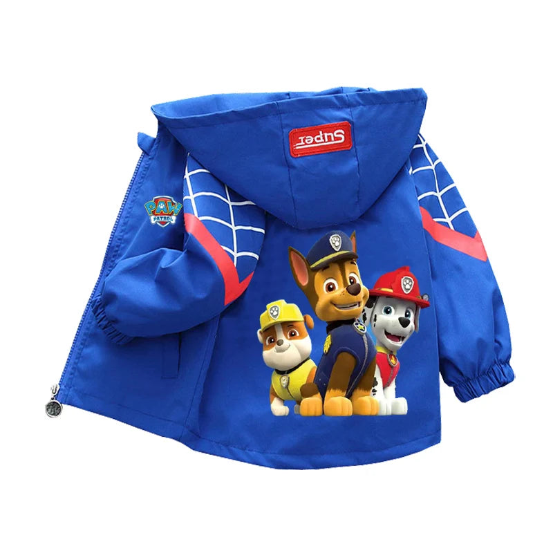 Autumn Children PAW Patrol Hoodie Jacket Coats Baby Girls Boys Cartoon Long Sleeved Zipper Windbreaker Kids Fashion Outerwear