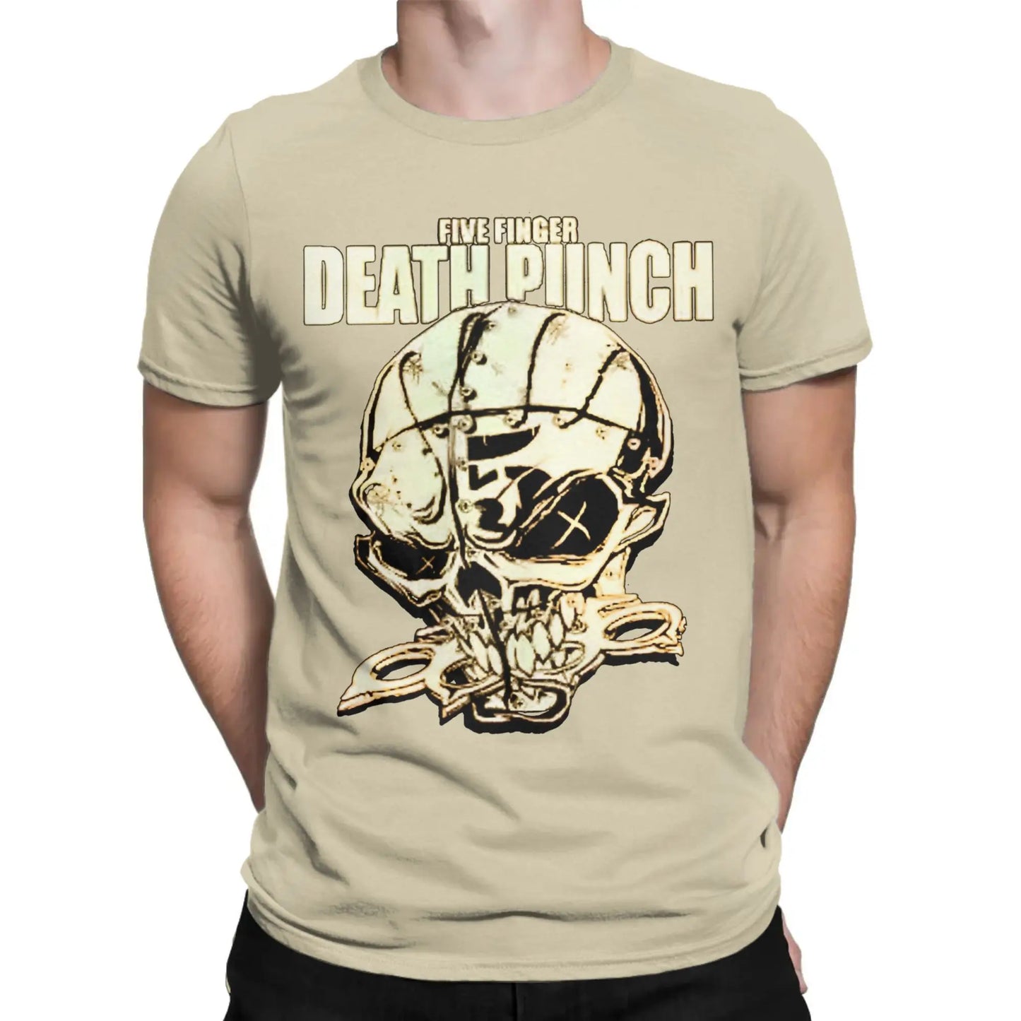 Men Women Five Finger Death Punch metal rock band  T Shirt 100% Cotton New Arrival Tee Shirts  Top Clothing
