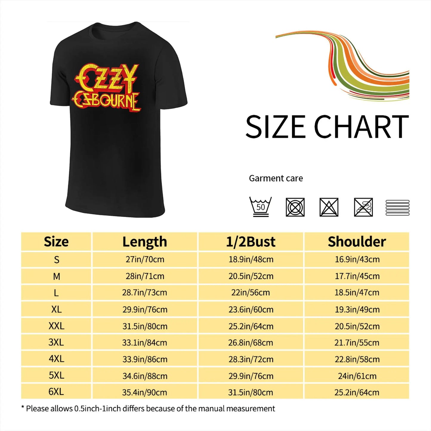 Ozzys Osbournes T Shirts Men Pure Cotton Awesome T-Shirts Round Neck Mama I'm Coming Home T Shirt Short Sleeve Tops New Arrival