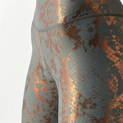 Serpentine Printed Yoga Pants Po Gilded Stretch Casual Skinny Damenhose High Waist Fitness Elastic Sporty Leggings