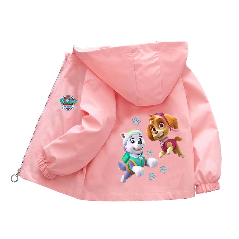Autumn Children PAW Patrol Hoodie Jacket Coats Baby Girls Boys Cartoon Long Sleeved Zipper Windbreaker Kids Fashion Outerwear