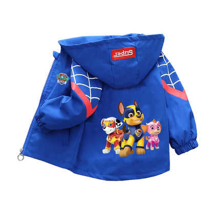 Autumn Children PAW Patrol Hoodie Jacket Coats Baby Girls Boys Cartoon Long Sleeved Zipper Windbreaker Kids Fashion Outerwear