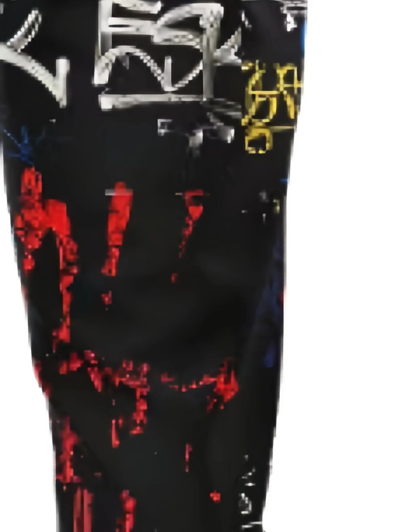 New street hip-hop style fashionable and casual 3D graffiti printed men's outdoor trousers for the autumn of 2025