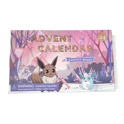 Pokemon Eevee Advent Calendar Gifts Box Cartoon Anime Elf Toy Pikachu Children's Christmas Toys Gifts Countdown Descent Gift Box