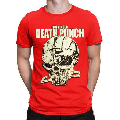 Men Women Five Finger Death Punch metal rock band  T Shirt 100% Cotton New Arrival Tee Shirts  Top Clothing