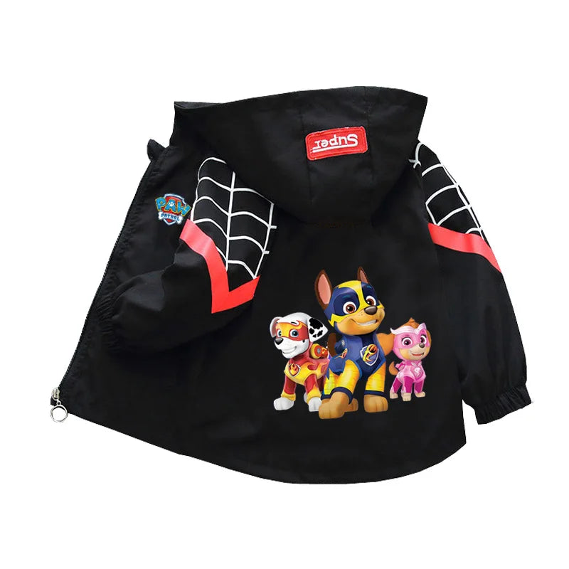 Autumn Children PAW Patrol Hoodie Jacket Coats Baby Girls Boys Cartoon Long Sleeved Zipper Windbreaker Kids Fashion Outerwear