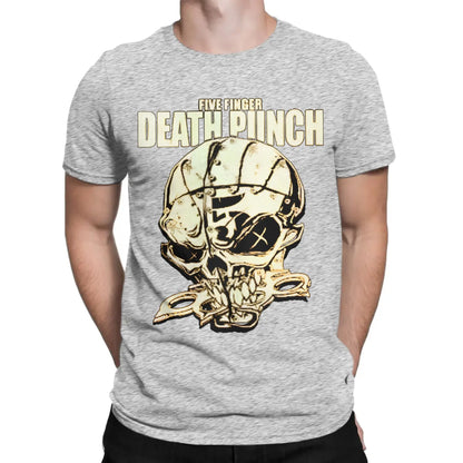 Men Women Five Finger Death Punch metal rock band  T Shirt 100% Cotton New Arrival Tee Shirts  Top Clothing