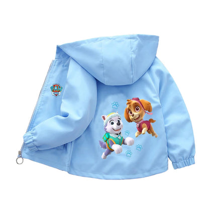 Autumn Children PAW Patrol Hoodie Jacket Coats Baby Girls Boys Cartoon Long Sleeved Zipper Windbreaker Kids Fashion Outerwear