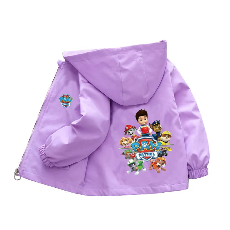 Autumn Children PAW Patrol Hoodie Jacket Coats Baby Girls Boys Cartoon Long Sleeved Zipper Windbreaker Kids Fashion Outerwear