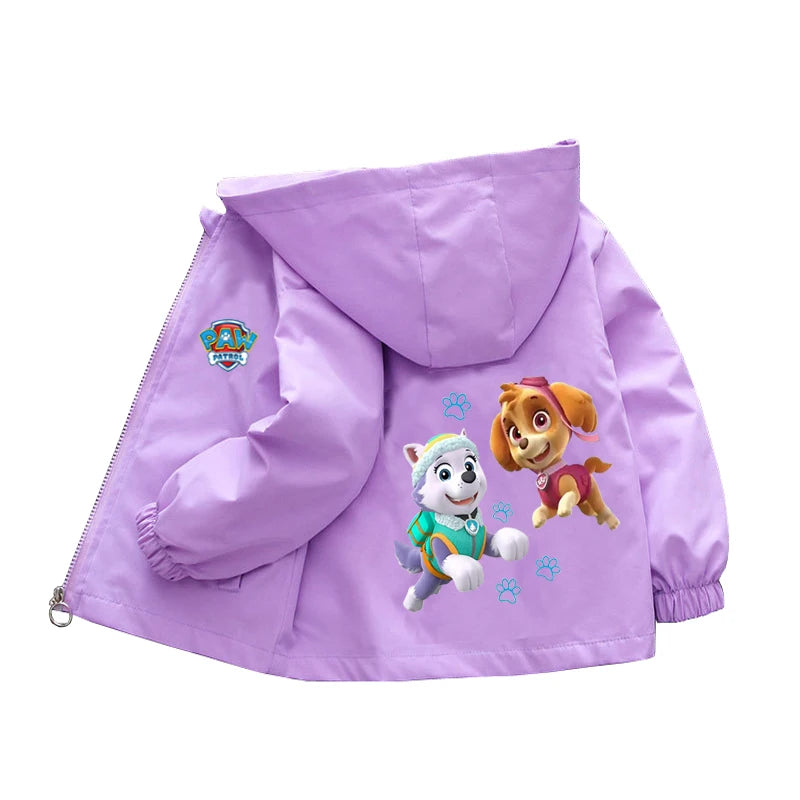 Autumn Children PAW Patrol Hoodie Jacket Coats Baby Girls Boys Cartoon Long Sleeved Zipper Windbreaker Kids Fashion Outerwear