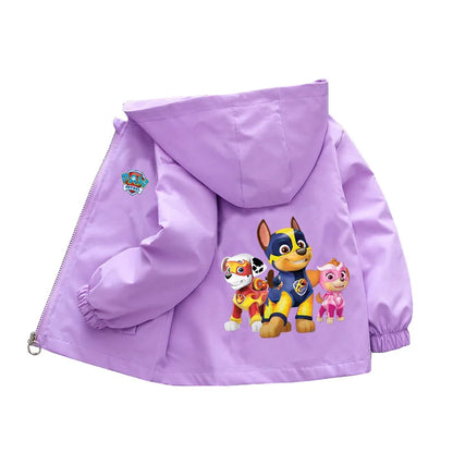 Autumn Children PAW Patrol Hoodie Jacket Coats Baby Girls Boys Cartoon Long Sleeved Zipper Windbreaker Kids Fashion Outerwear