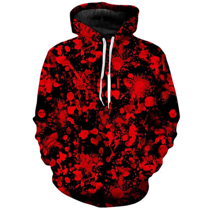 3D Print Halloween Hoodies For Men Women Terror Blood Graphic Sweatshirt Kid Oversized Pullover Hoodie Sudaderas Originales