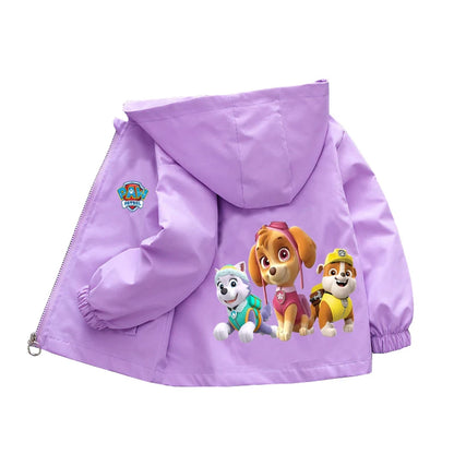 Autumn Children PAW Patrol Hoodie Jacket Coats Baby Girls Boys Cartoon Long Sleeved Zipper Windbreaker Kids Fashion Outerwear