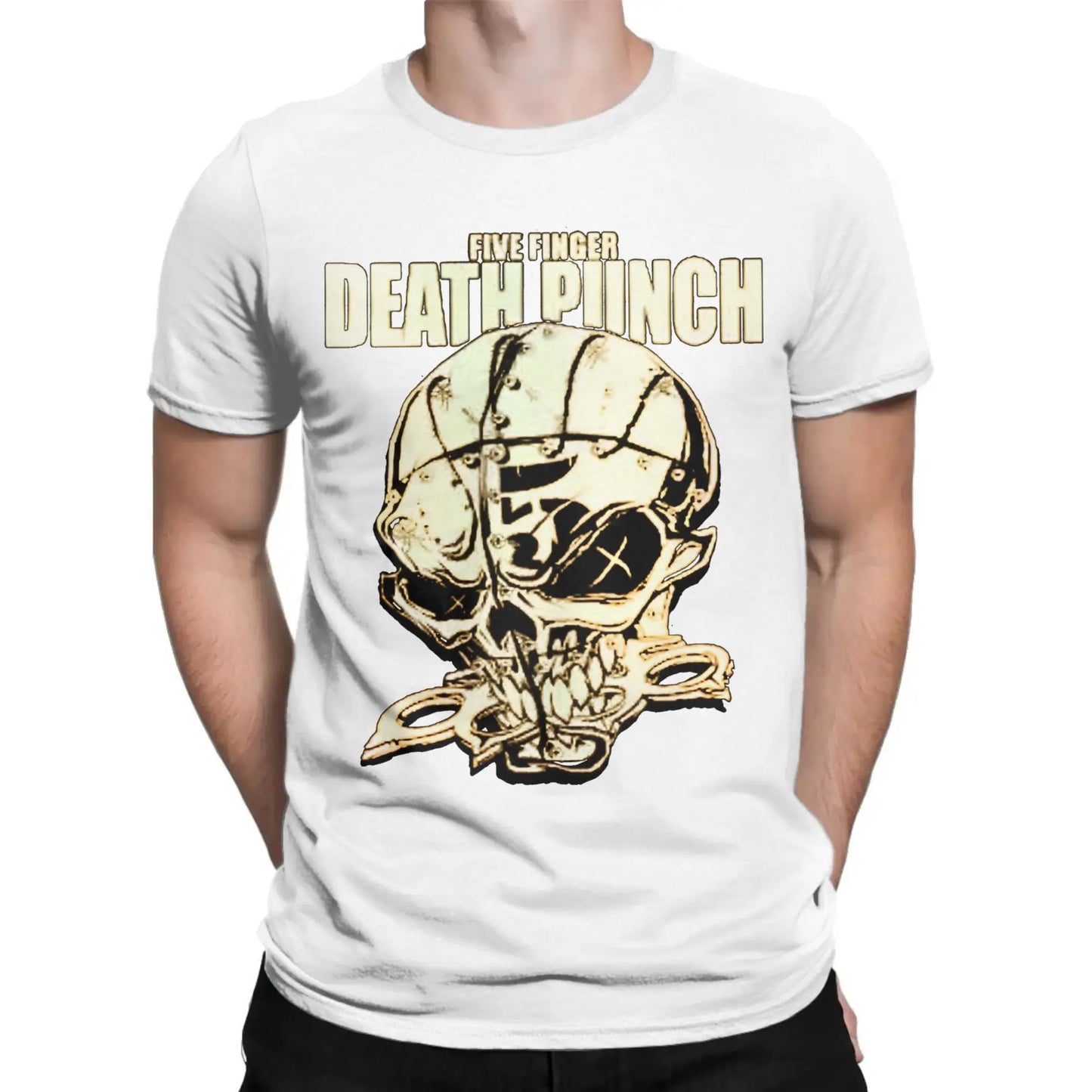 Men Women Five Finger Death Punch metal rock band  T Shirt 100% Cotton New Arrival Tee Shirts  Top Clothing