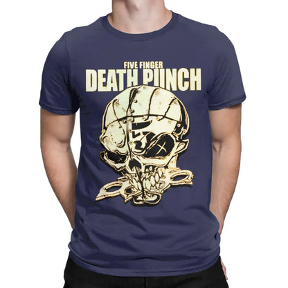Men Women Five Finger Death Punch metal rock band  T Shirt 100% Cotton New Arrival Tee Shirts  Top Clothing