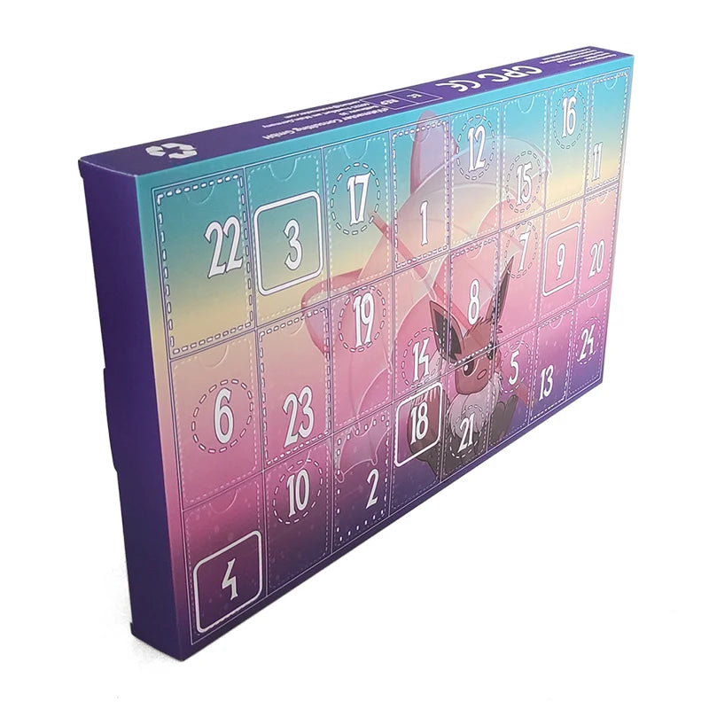 Pokemon Eevee Advent Calendar Gifts Box Cartoon Anime Elf Toy Pikachu Children's Christmas Toys Gifts Countdown Descent Gift Box