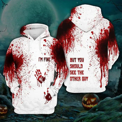 3D Print Halloween Hoodies For Men Women Terror Blood Graphic Sweatshirt Kid Oversized Pullover Hoodie Sudaderas Originales