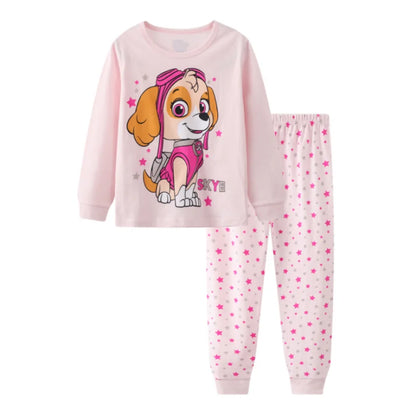 Kids Pajama Set Daisy Cartoon Cotton Soft princess Print Loungewear Long Sleeve Pjs Sleepwear for Toddler Boys Girls