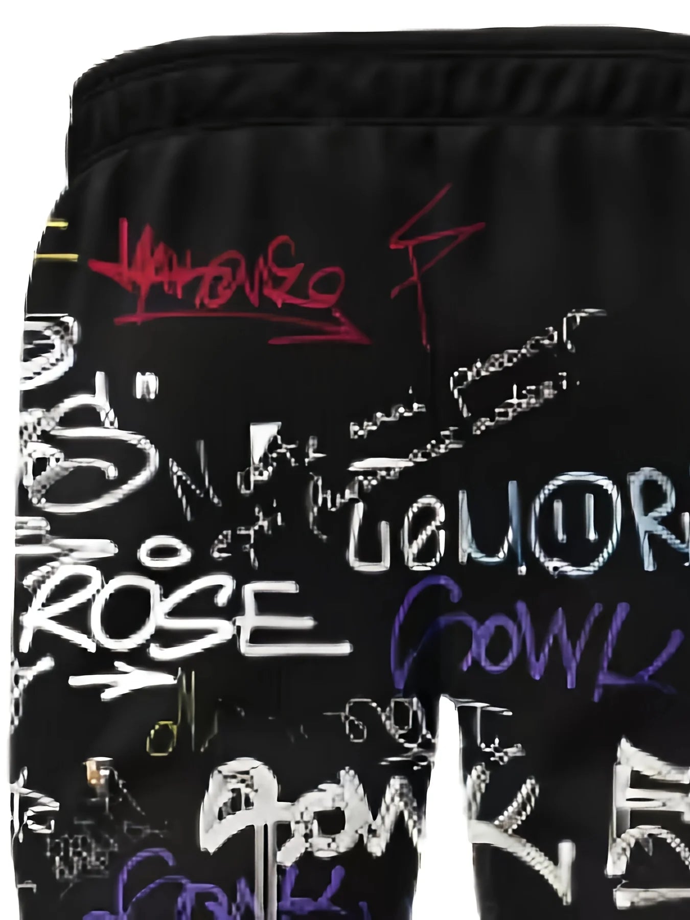 New street hip-hop style fashionable and casual 3D graffiti printed men's outdoor trousers for the autumn of 2025