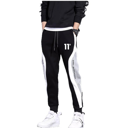 11 Print Men's Sweatpants Patchwork Jogging Pants Male Outfit Loose Trousers Straight Pants New Spring Autumn Fashion Clothes
