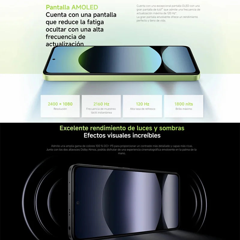 Xiaomi Redmi Note 14 4G NFC helium G99-Ultra 6,67 ''AMOLED screen 120 Hz 108 MP IA camera 5500 mAh battery,Charger Not Included