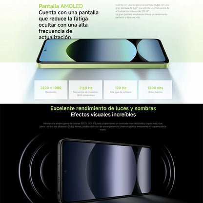 Xiaomi Redmi Note 14 4G NFC helium G99-Ultra 6,67 ''AMOLED screen 120 Hz 108 MP IA camera 5500 mAh battery,Charger Not Included