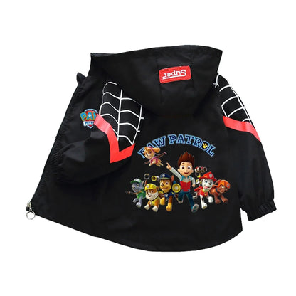 Autumn Children PAW Patrol Hoodie Jacket Coats Baby Girls Boys Cartoon Long Sleeved Zipper Windbreaker Kids Fashion Outerwear