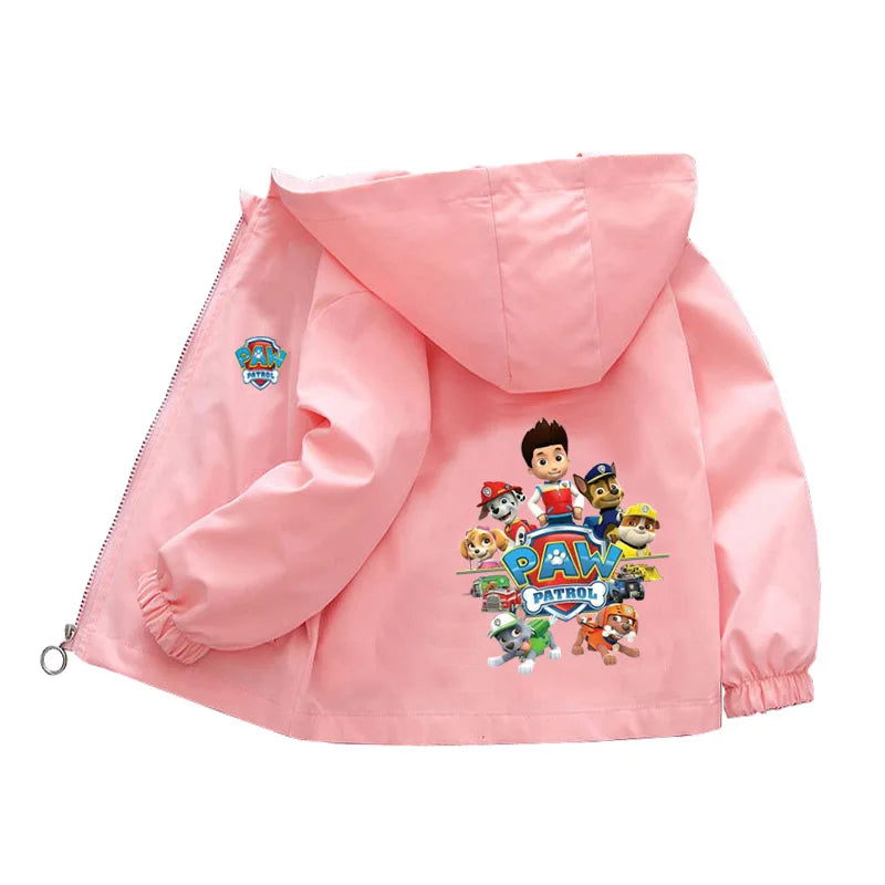 Autumn Children PAW Patrol Hoodie Jacket Coats Baby Girls Boys Cartoon Long Sleeved Zipper Windbreaker Kids Fashion Outerwear