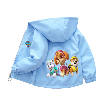 Autumn Children PAW Patrol Hoodie Jacket Coats Baby Girls Boys Cartoon Long Sleeved Zipper Windbreaker Kids Fashion Outerwear
