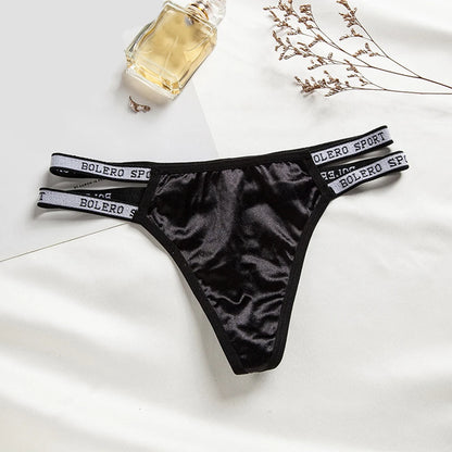 Womens New Style Sexy Underwear Hollow See-through Thin Straps Low Waist Briefs