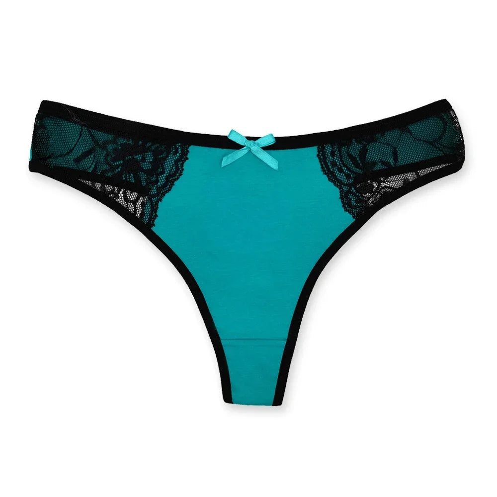 Ladies Cotton Thongs Panties Women Culottes Sexy G Strings Female Underwear Lingerie Comfort Soft Low Rise Tangas 5 pcs/lot