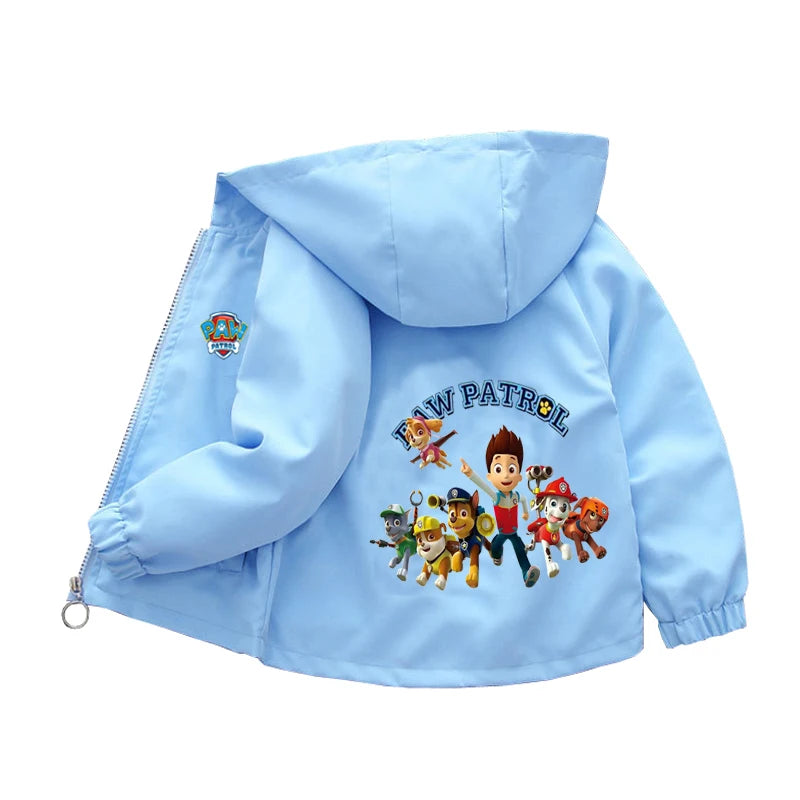 Autumn Children PAW Patrol Hoodie Jacket Coats Baby Girls Boys Cartoon Long Sleeved Zipper Windbreaker Kids Fashion Outerwear