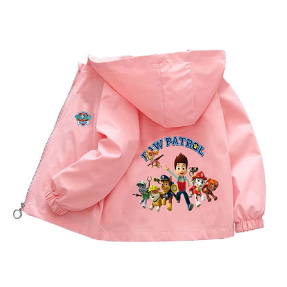 Autumn Children PAW Patrol Hoodie Jacket Coats Baby Girls Boys Cartoon Long Sleeved Zipper Windbreaker Kids Fashion Outerwear