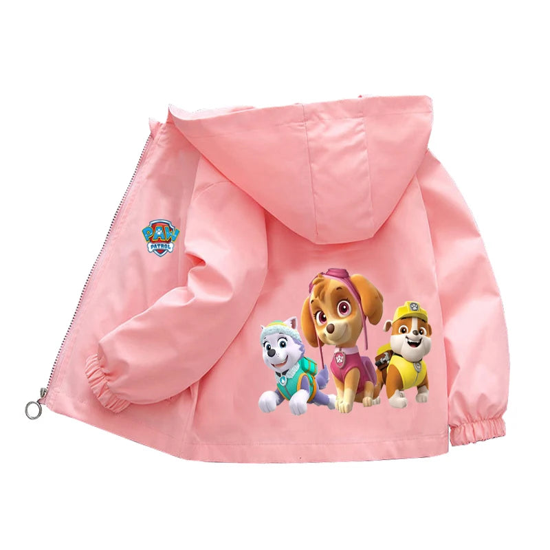Autumn Children PAW Patrol Hoodie Jacket Coats Baby Girls Boys Cartoon Long Sleeved Zipper Windbreaker Kids Fashion Outerwear