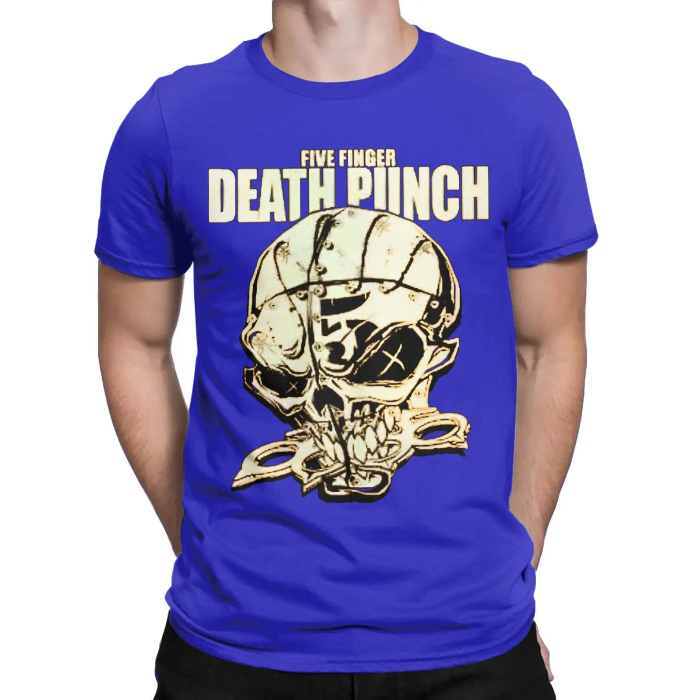 Men Women Five Finger Death Punch metal rock band  T Shirt 100% Cotton New Arrival Tee Shirts  Top Clothing